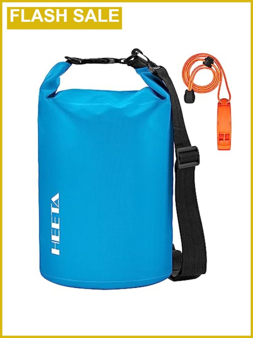 Waterproof Dry Bag Backpack Adjustable Strap Emergency Whistle